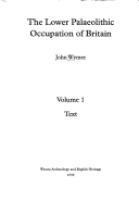 Book cover for The Lower Palaeolithic Occupation of Britain