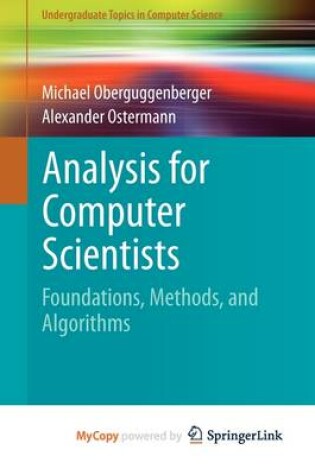 Cover of Analysis for Computer Scientists