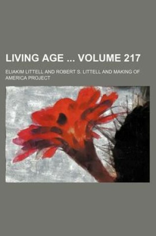 Cover of Living Age Volume 217