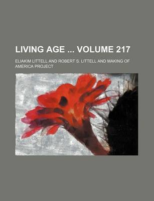Book cover for Living Age Volume 217
