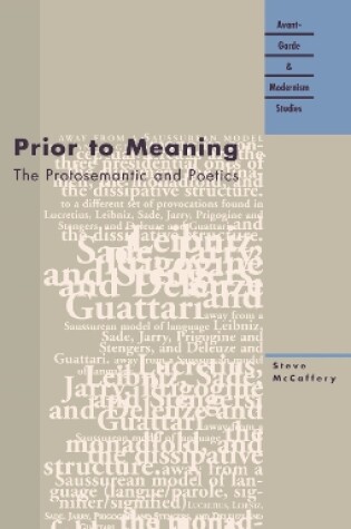Cover of Prior to Meaning