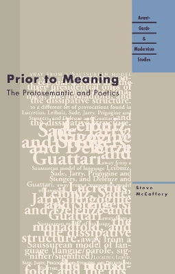 Book cover for Prior to Meaning