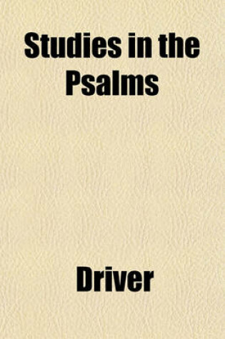 Cover of Studies in the Psalms