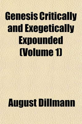 Book cover for Genesis Critically and Exegetically Expounded (Volume 1)