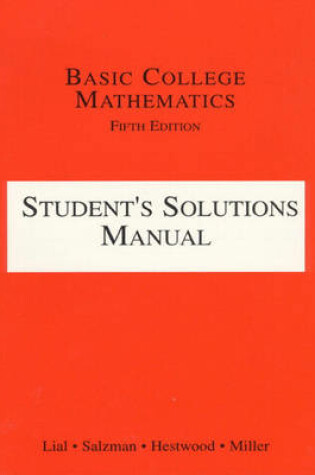 Cover of Student's Solutions Manual