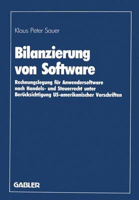 Book cover for Bilanzierung Von Software