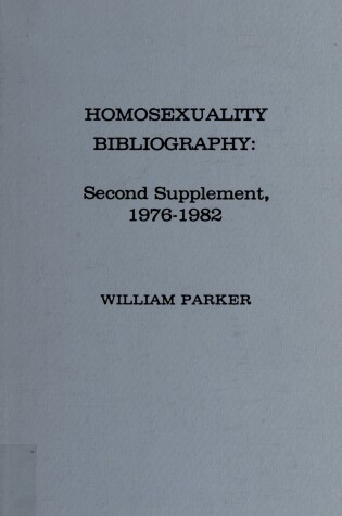 Cover of Homosexuality Bibliography