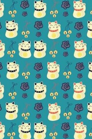 Cover of Journal Notebook Chinese Waving Cats Pattern 4