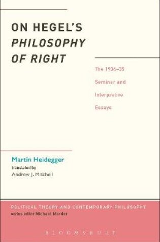 Cover of On Hegel's Philosophy of Right