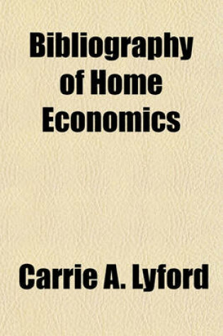 Cover of Bibliography of Home Economics