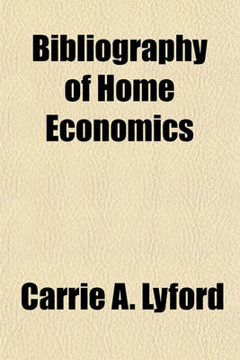 Book cover for Bibliography of Home Economics