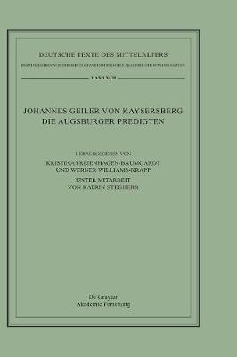 Cover of Johannes Geiler von Kaysersberg, Die Augsburger Predigten