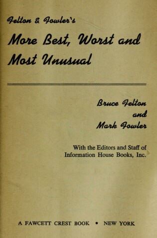 Cover of More Best Unusual