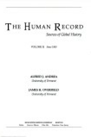 Cover of Human Record