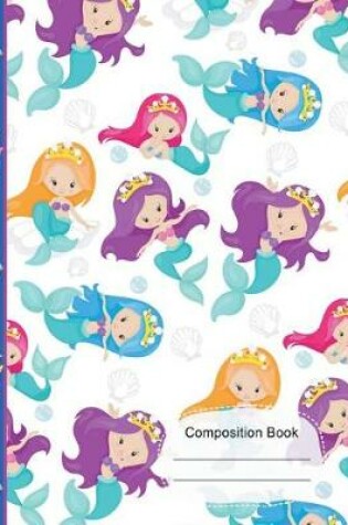 Cover of Colorful Little Mermaid Queens College Ruled Paper