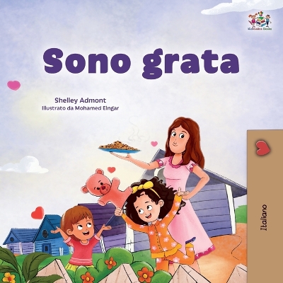 Book cover for I am Thankful (Italian Book for Children)