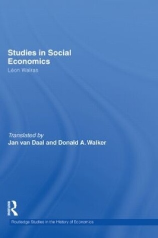 Cover of Studies in Social Economics