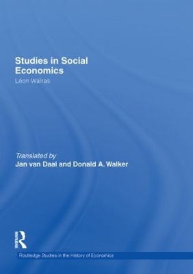 Cover of Studies in Social Economics