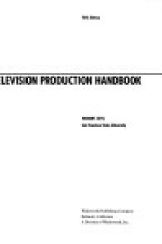 Cover of Television Production Handbook