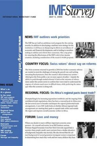 Cover of IMF Survey No.12, 2005