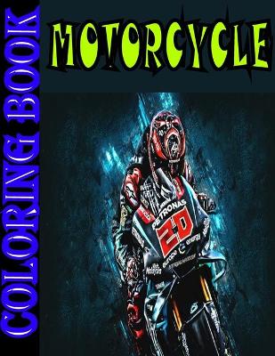 Book cover for Motorcycle Coloring Book