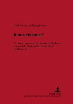 Book cover for "Rinnsteinkunst?"