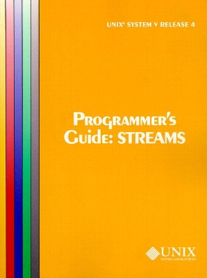 Cover of UNIX System V Release 4 Programmer's Guide Streams (Uniprocessor Version)