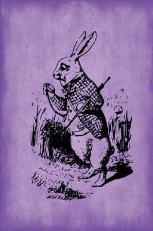 Cover of Alice in Wonderland Journal - White Rabbit (Purple)