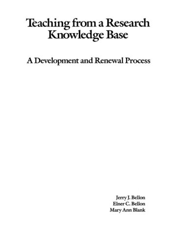 Book cover for Teaching from a Research Knowledge Base