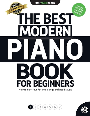 Book cover for The Best Modern Piano Book for Beginners 1