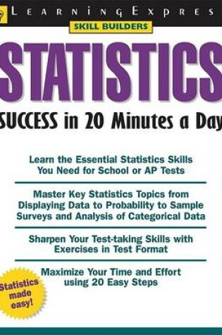 Cover of Statistics Success in 20 Minutes a Day