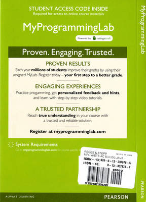 Book cover for MyLab Programming with Pearson eText -- Access Card -- for Building Java Programs