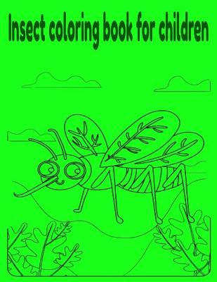 Book cover for Insect coloring book for children