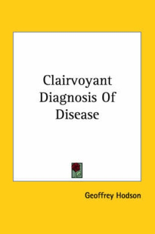 Cover of Clairvoyant Diagnosis of Disease