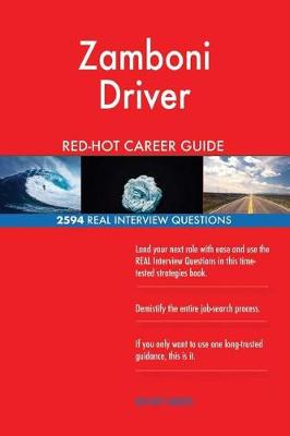 Book cover for Zamboni Driver Red-Hot Career Guide; 2594 Real Interview Questions