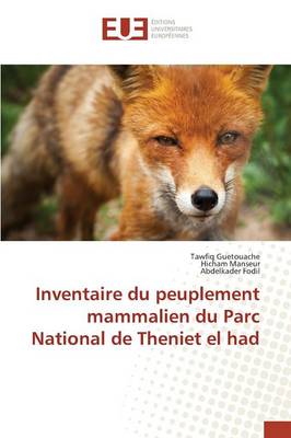 Cover of Inventaire Du Peuplement Mammalien Du Parc National de Theniet El Had