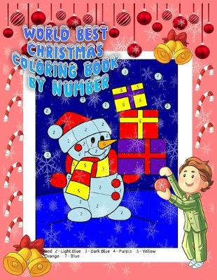 Book cover for World Best Christmas Coloring Book by Number