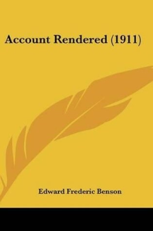 Cover of Account Rendered (1911)