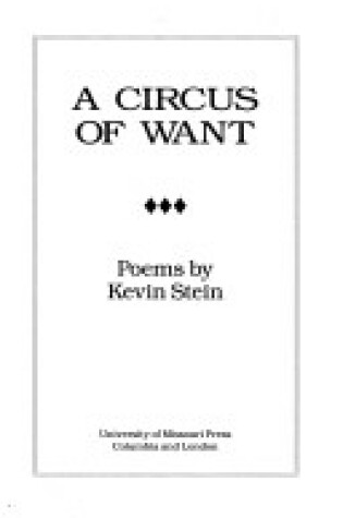 Cover of A Circus of Want