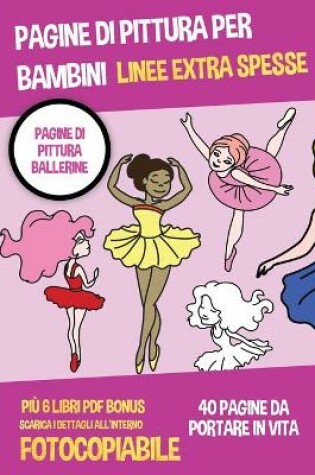 Cover of Pagine di pittura per bambini (Pagine di pittura ballerine)