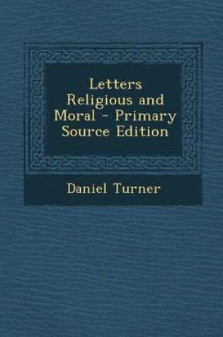 Cover of Letters Religious and Moral