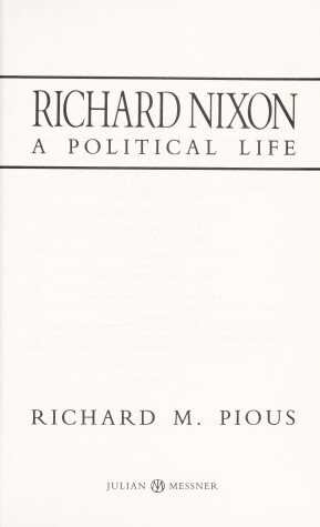 Book cover for Richard Nixon