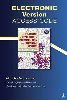 Book cover for The Practice of Research in Criminology and Criminal Justice Electronic Version