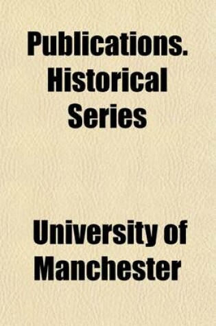 Cover of Publications. Historical Series Volume 25