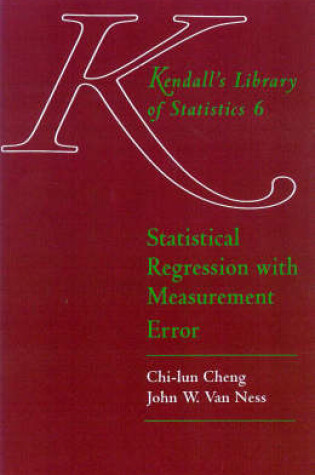 Cover of Statistical Regression with Measurement Error