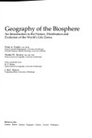 Cover of Geography of the Biosphere