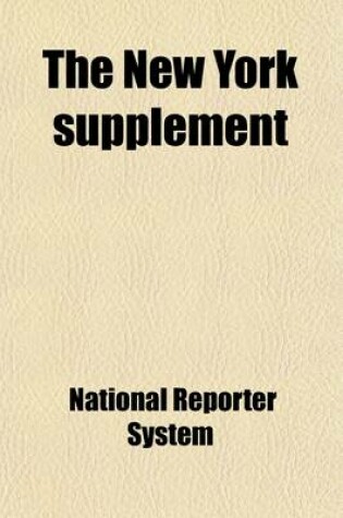 Cover of New York Supplement Volume 133