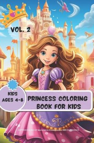 Cover of Princess Coloring Book for Kids Vol.2