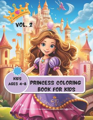 Book cover for Princess Coloring Book for Kids Vol.2