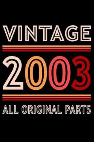 Cover of 2003 All Original Parts